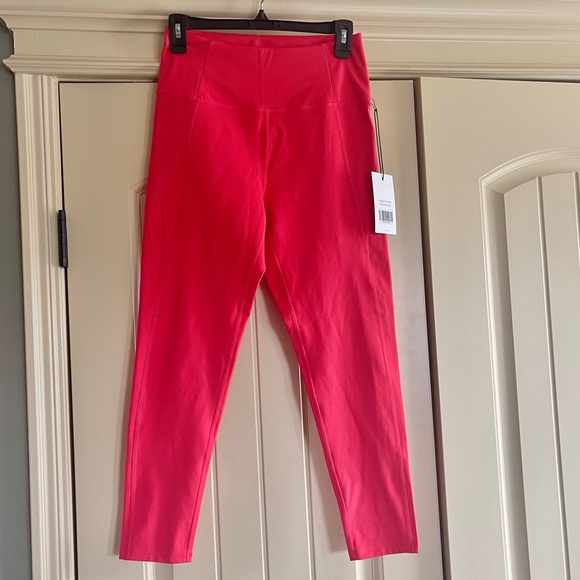 NWT Girlfriend Collective High-Rise Compressive Leggings - Lollipop (Red) - Picture 3 of 6